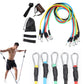 11Pcs Exercise Resistance Band Set Home Gym Fitness Elastic Tube