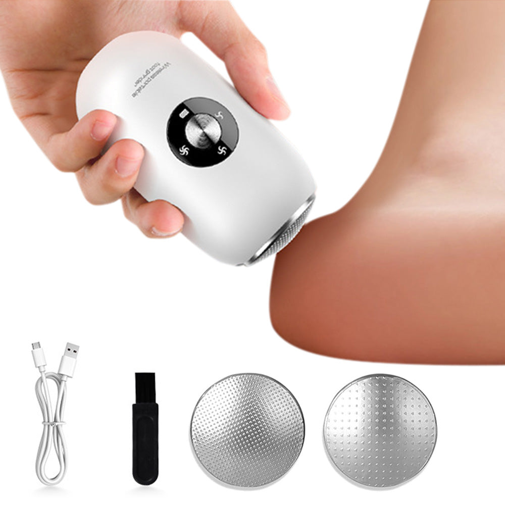 Electric Foot Callus Remover Foot File Pedicure Tool With Stainless Steel Heads