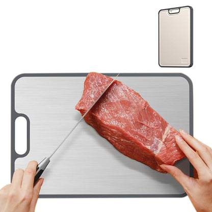 Titanium Cutting Board for Kitchen Cutting Board Double Sided Pure Titanium and Wheat Straw