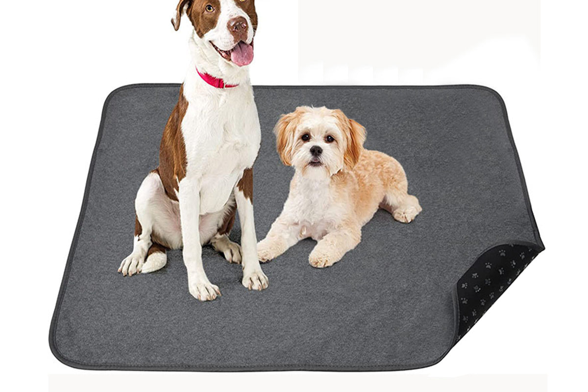 Coral Fleece Washable Dog Mat Non Slip Reusable Pee Pad for Pets