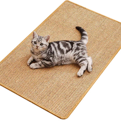 Sisal Cat Scratching Mat Pad for Cats Sofa Protector and Furniture Guard