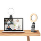 3 Colour Dimmable Rotatable 5 inch LED Ring Light Phone Holder Roundel Stand