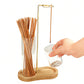 Figure Eight Glass Incense Holder Burner with Ash Catcher for Meditation Decor