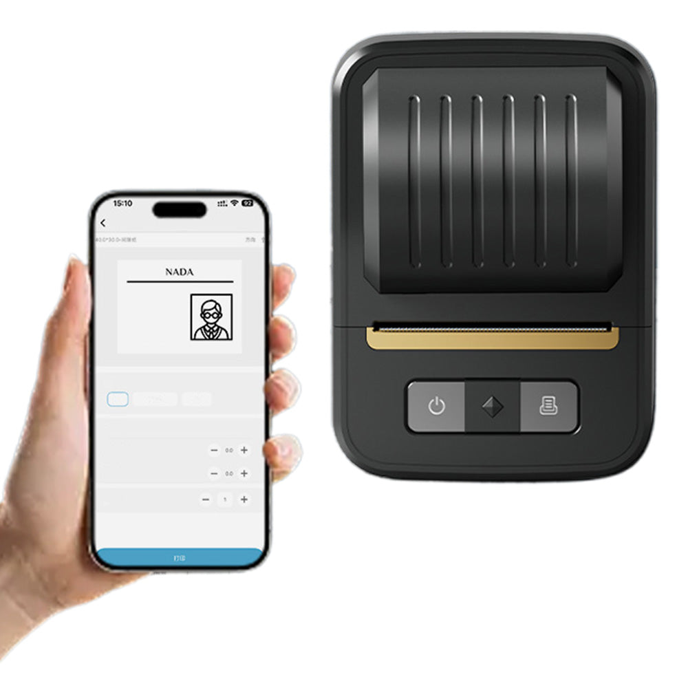 Bluetooth Label Maker Machine With Tape Inkless Labeler Sticker Printer