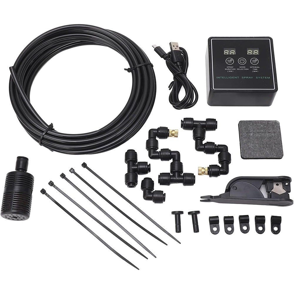 Mist Intelligent Spray Rainforest Fogger Humidifier Sprinkler Kit for Reptile