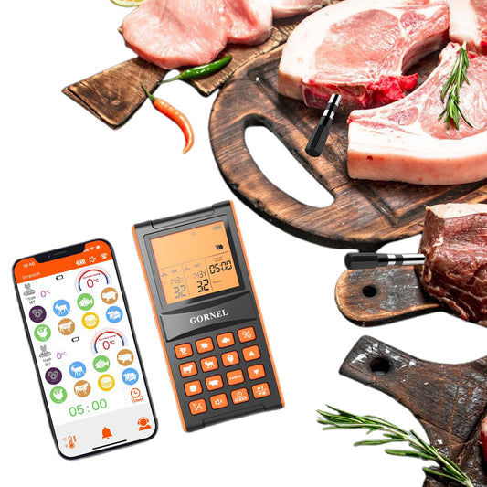 Smart Bluetooth Meat Thermometer Long Range Wireless Food Thermometer