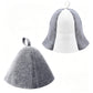 2 Pack Felt Sauna Hat Heat Insulation Sauna Cap for Men Women
