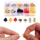 150 PCS Butterfly Clutch Tie Tacks Pin Back Replacement with Storage Box for DIY Brooch Badge