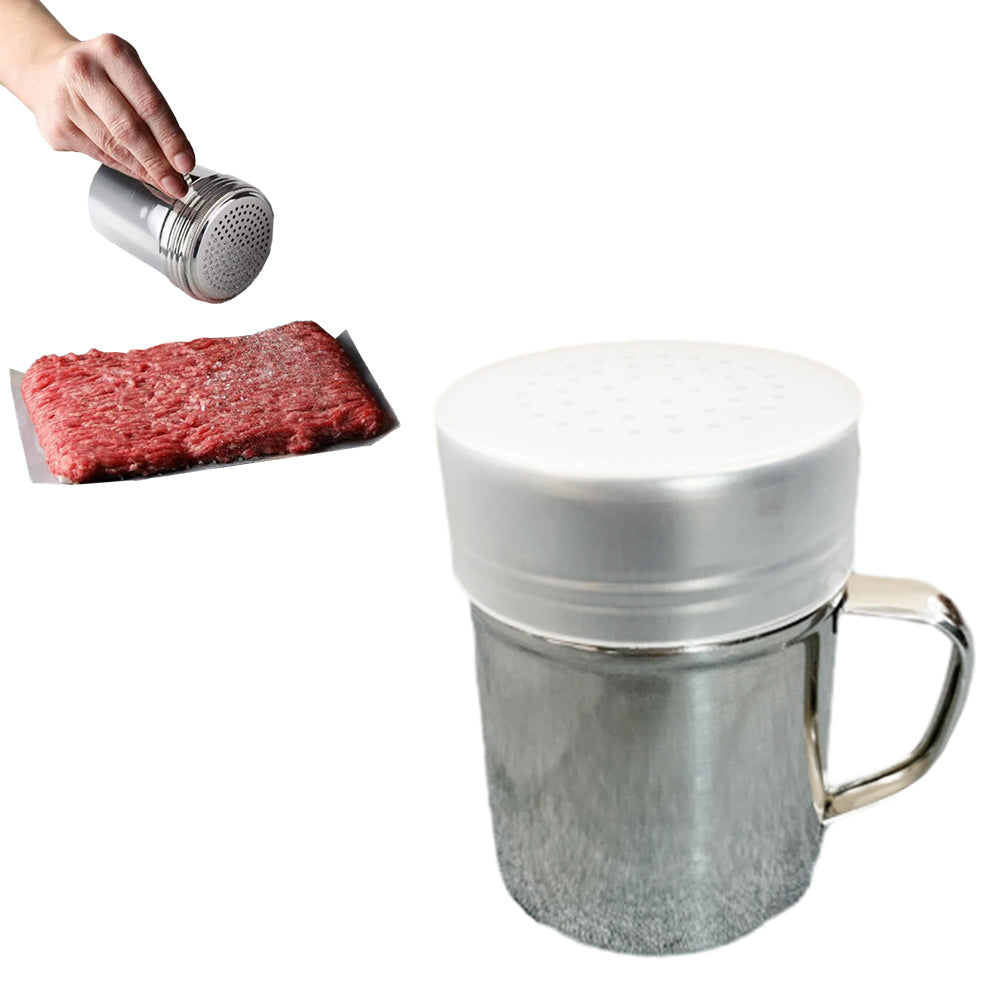 304 Stainless Steel Shaker Spice Bottle with Lid and Handle for Salt Candy And Pepper