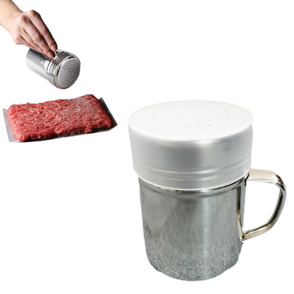 304 Stainless Steel Shaker Spice Bottle with Lid and Handle for Salt Candy And Pepper