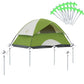 15Pcs Heavy Duty Steel Screw Drill Camping Tent Pegs with Glow in the Dark Head