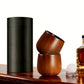 2PCS Wooden Bourbon Drinking Glass Whiskey Tumbler Bourbon Gifts For Men