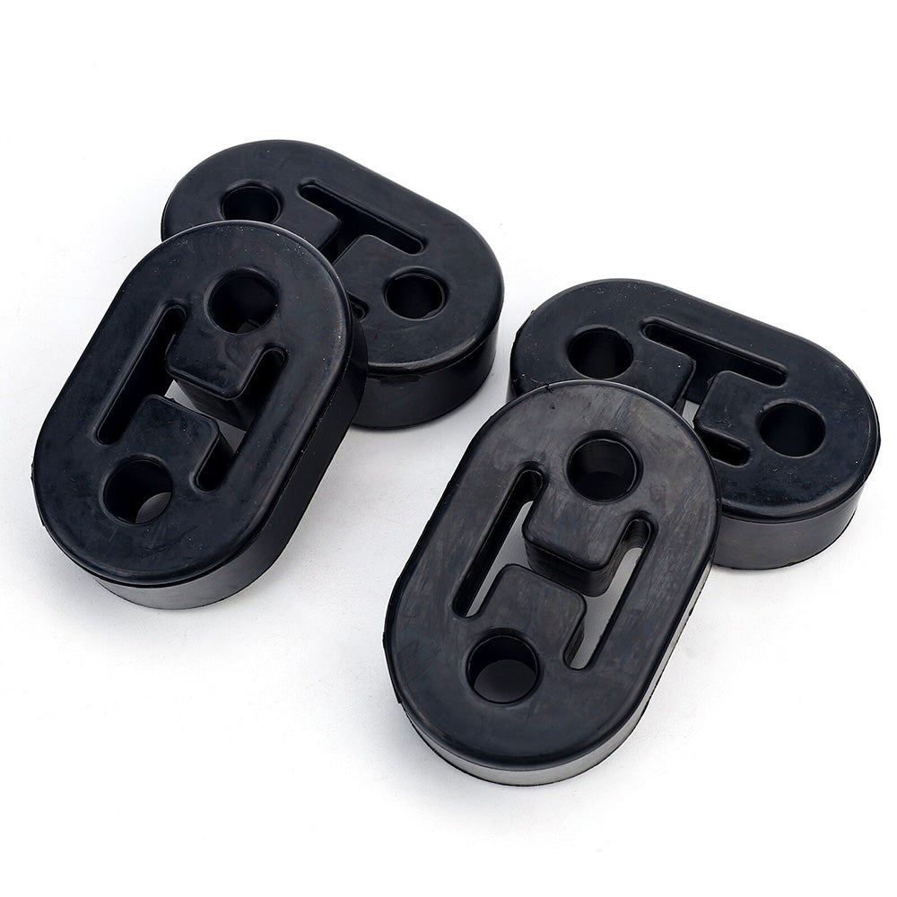 4 Pack Flexible Rubber Exhaust Muffler Hanger Mounts for Vehicles