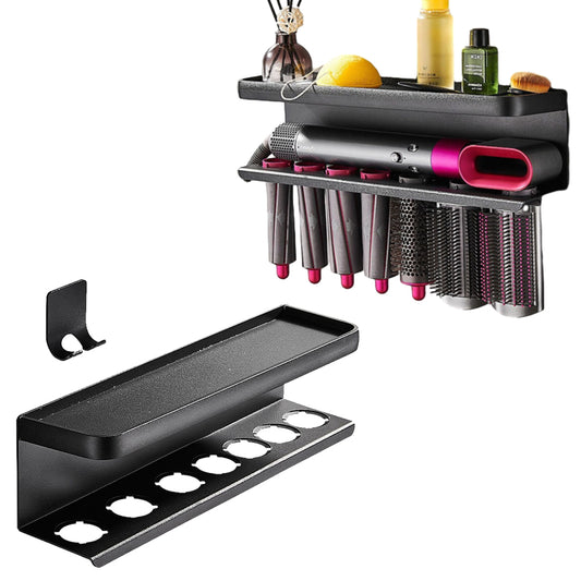 Barbershop Curling Wand Wall Mount Hair Dryer Rack for Dyson