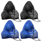 4 Pcs Large Mesh Gear Bag Drawstring Swim Storage Backpack Set