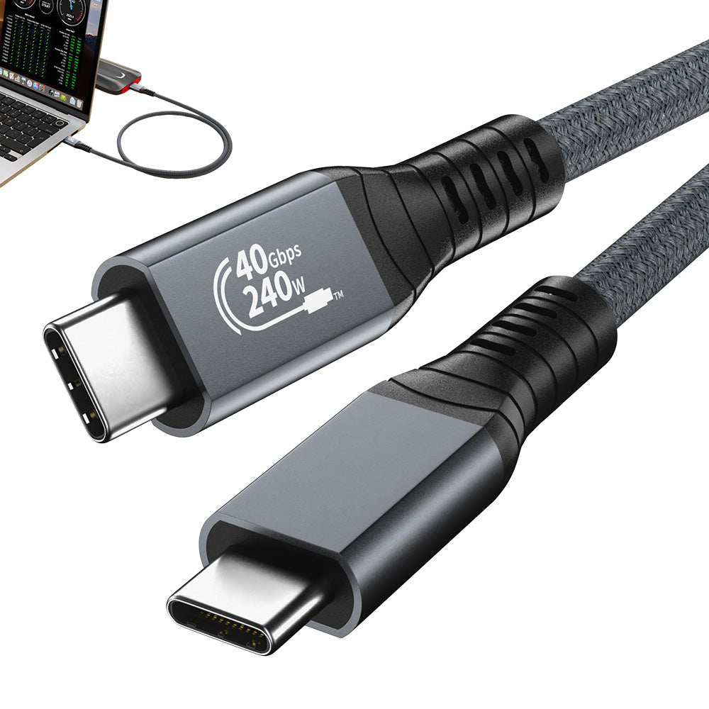 40Gbps Double Ended USB Type C Data Cable for Laptops and Smartphones