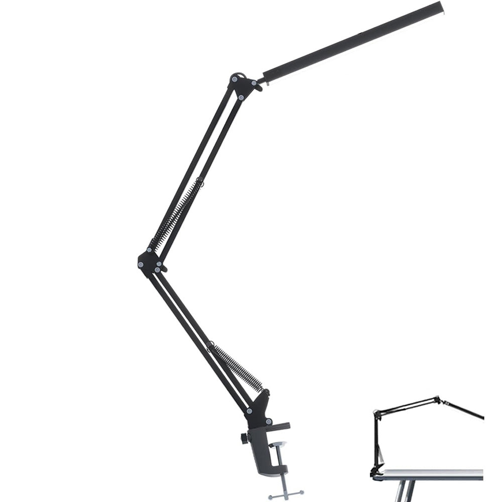 LED Clip On Desk Lamp With Adjustable Arm Reading Light For Home Office