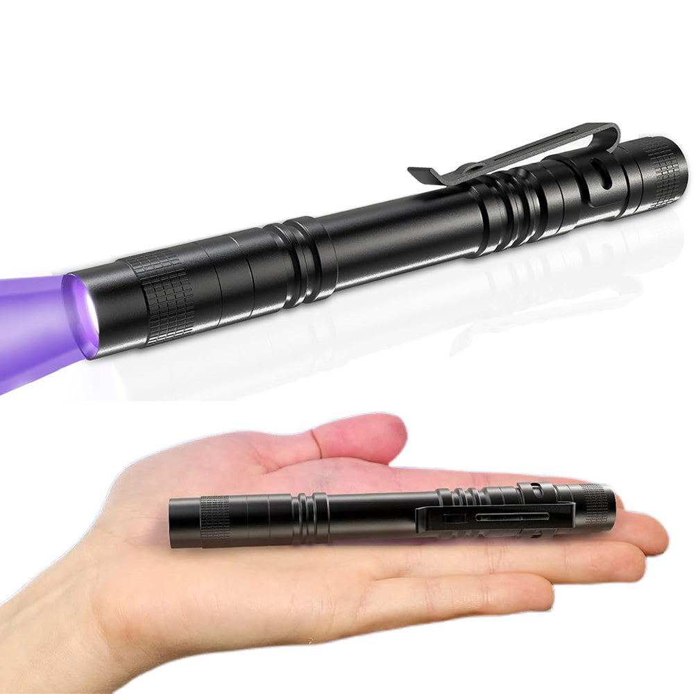 395nm Mini Ultraviolet Pen Flashlight with Pocket Clip