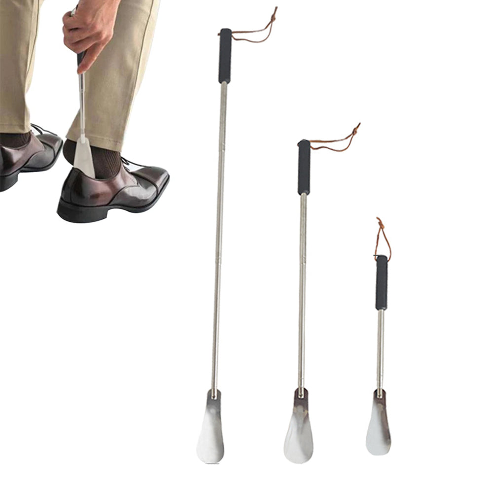 75cm Telescopic Adjustable Length Long Handle Shoe Horn Lifter Tool