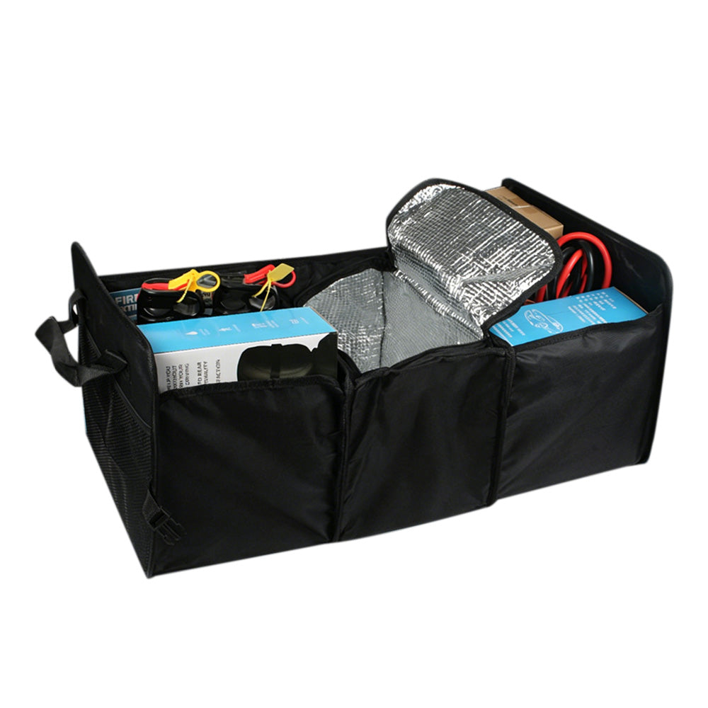 Car Storage Box Oxford Fabric Organizer Insulation Compartment Vehicle Storage Box