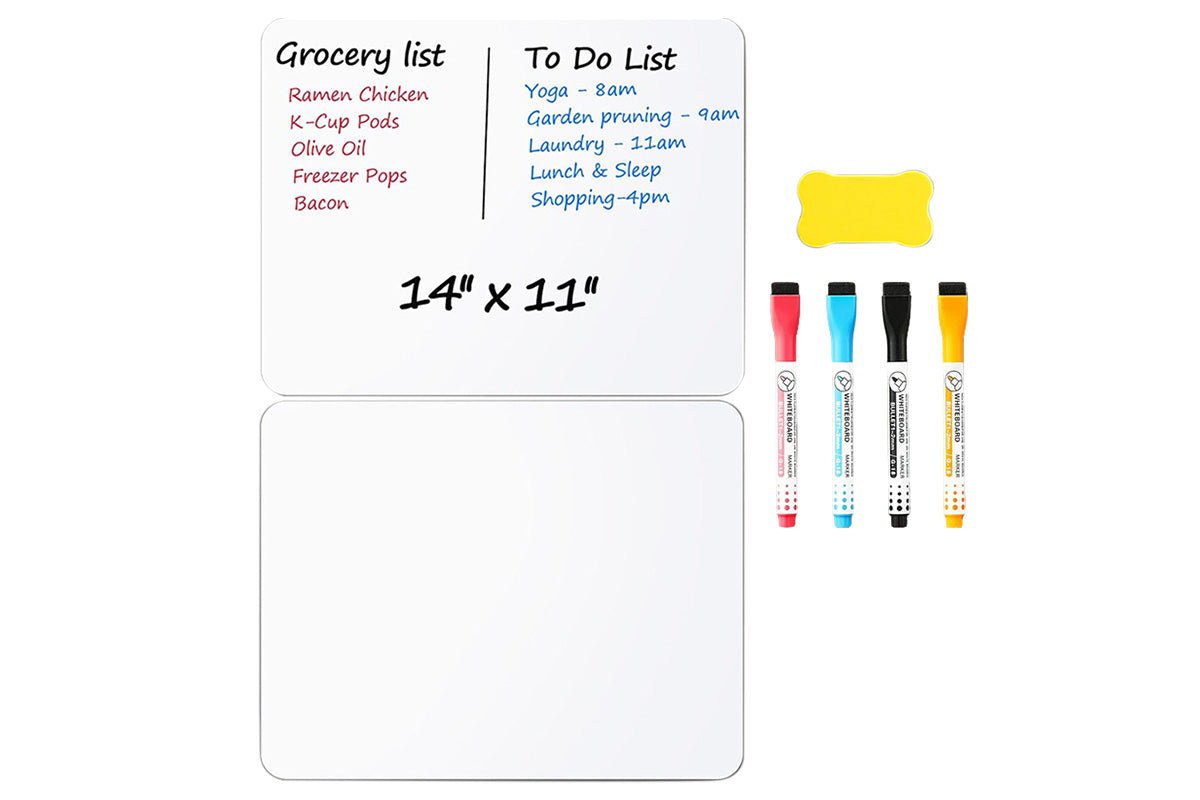 Dry Erase Board Sheet Set For Fridge Erasable Refrigerator White Board