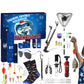 Fishing Advent Calendar Fishing Accessories Kit Christmas Countdown Gifts