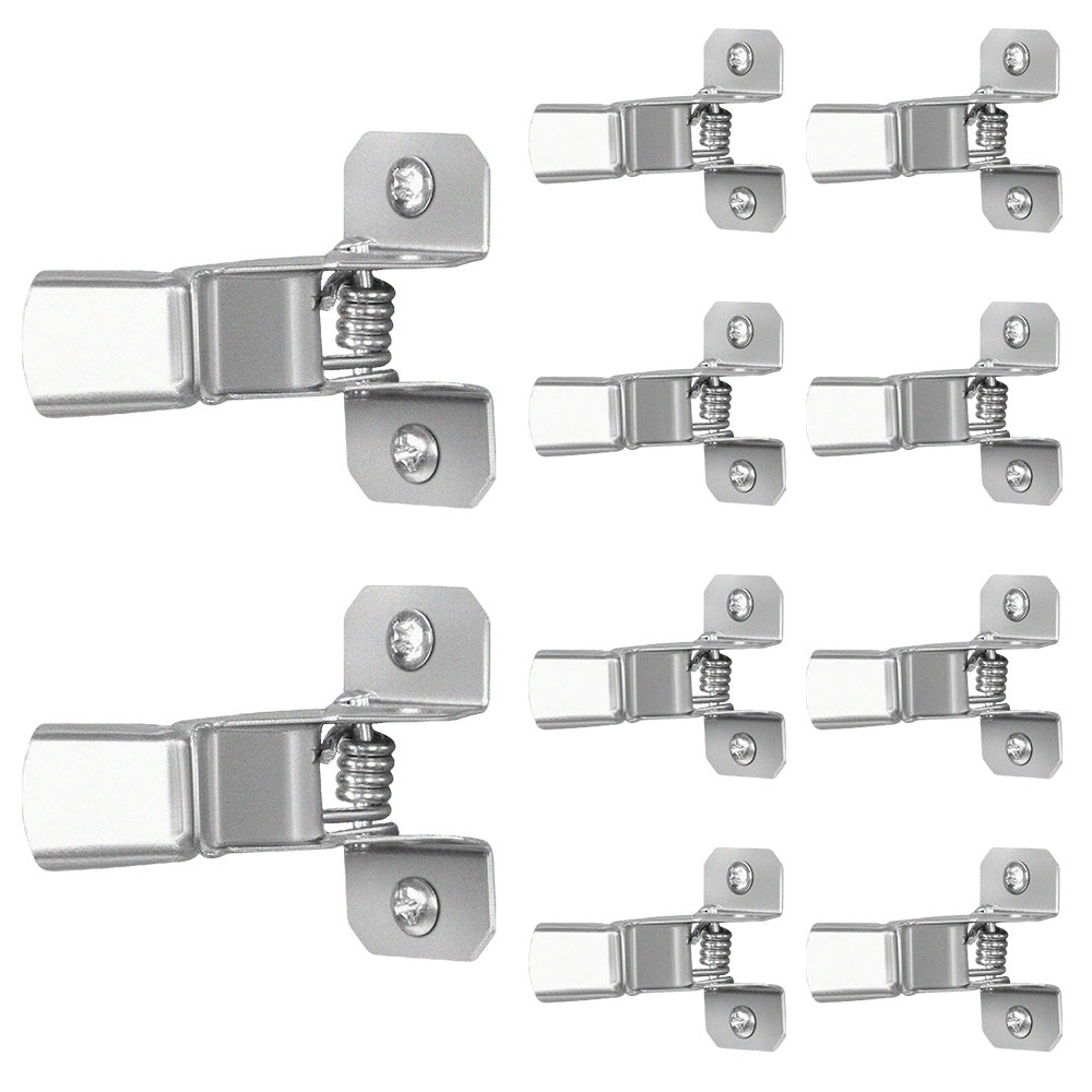 10 Pack Wall Mount Spring Grip Broom Tool Holder Storage Rack with Screws
