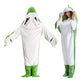 2Pcs Cartoon Dinosaur Adult Wearable Flannel Hoodie Sleep Blanket