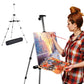 168cm Aluminum Adjustable Artist Field Display Easel Tripod Stand with Storage Bag