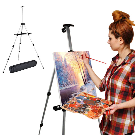 168cm Aluminum Adjustable Artist Field Display Easel Tripod Stand with Storage Bag