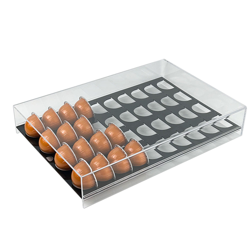 Acrylic Coffee Pod Holder Countertop Coffee Capsule Organizer for Coffee Lovers
