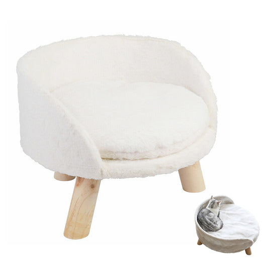 Elevated Dog Cat Bed Sofa Couch Kitten Lounge Raised Pet Bed with Legs