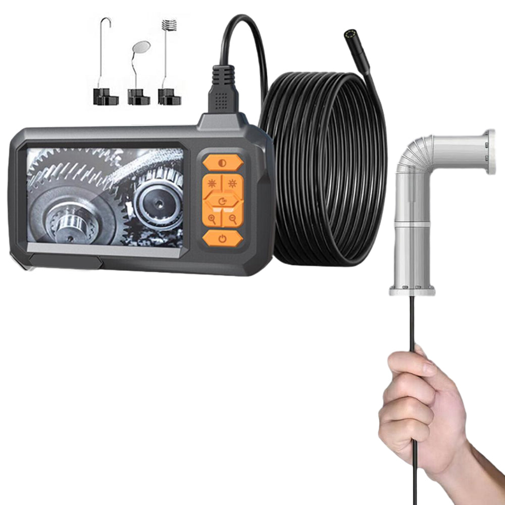 1080P HD Industrial Endoscope 4.3Inch Color LCD Screen Borescope Inspection Camera