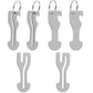 6Pcs Shopping Trolley Key Adaptable Versatile Keychain as Bottle Opener