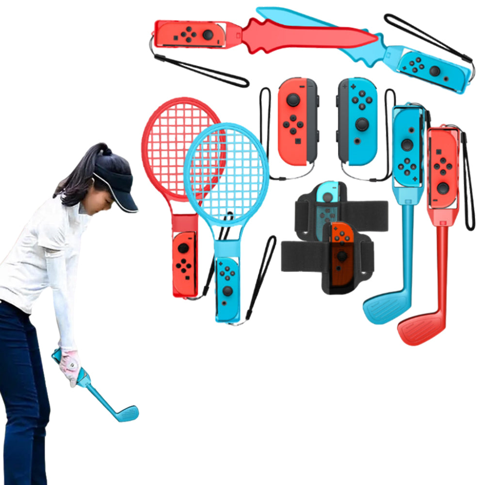 10 in 1 Family Accessories Kit Switch Sports Bundle Compatible with Switch Switch OLED