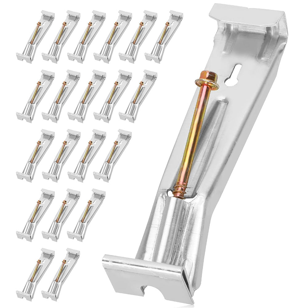 20 Pack Quick Screw Hidden Rain Gutter Hangers Clip Style Bracket