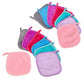 14 Piece Reusable Flannel Makeup Remover Cloth Set in 7 Colors
