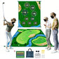 Double-Sided Golf Chipping Practice Mat for Indoor and Outdoor Use