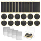 24Pcs Self Adhesive Bike Tire Patch Kit with 4 Metal Rasps No Glue Needed for Bicycle Inner Tube Repair
