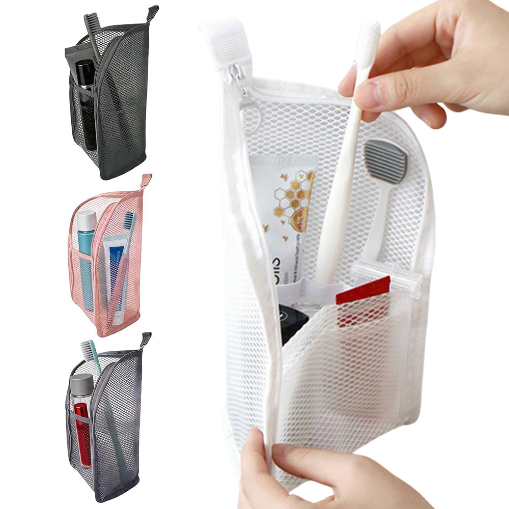 4 Pack Self Standing Toiletry Bag Waterproof Travel Cosmetic Organizer