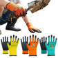 3 Pairs Gardening Gloves Rubber Coated Work Gloves for Boys Girls