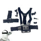 6-Piece Head Strap and Chest Harness Mount Kit for Phone Action Camera