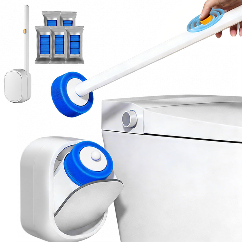 Disposable Toilet Brush Set Toilet Bowl Cleaning System with 30 Toilet Wand Refills