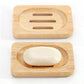 2PCS Wood Soap Dish Storage Soap Holder Soap Tray For Home Bathroom