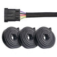 3PCS PET Braided Cable Sleeving Expandable Wire Sheathing for Cable Protection