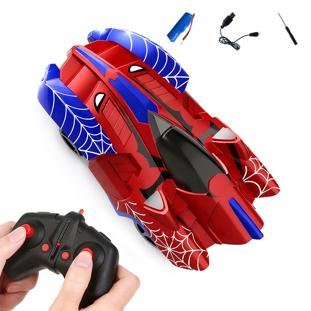 Wall Climbing Remote Control Car 360-degree Rotating RC Stunt Car with Headlight
