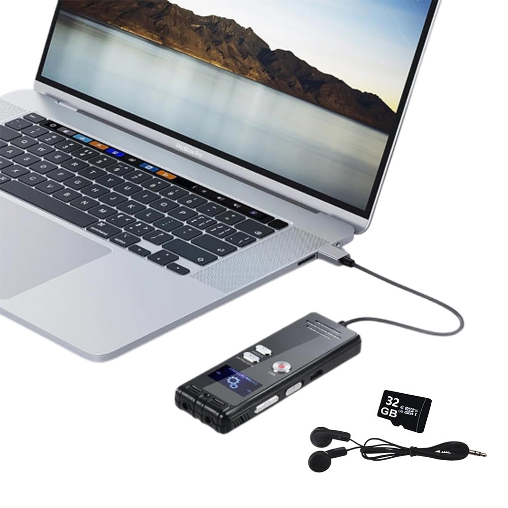 Hidden Digital Voice Activated Recorder with Playback Recording Device with 32G TF Card