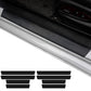 8 Pack Carbon Fiber Texture Car Door Sill Guard Stickers