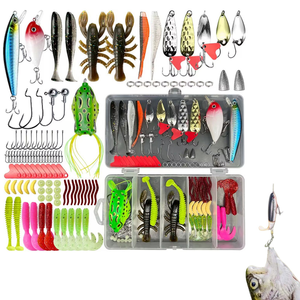 107 PCS Fishing Tackle Box Full loaded Accessories Hooks