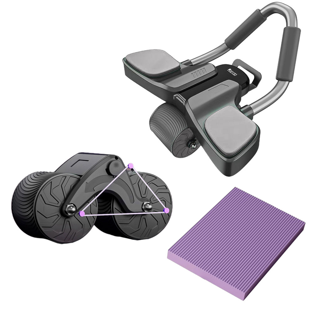 Anti Slip Automatic Rebound AB Roller Exercise Abdominal Fitness Wheel